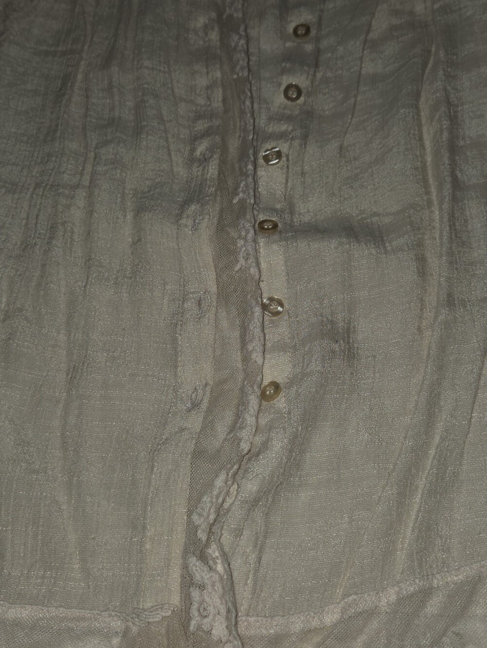Adiva Cream Button-Front Blouse